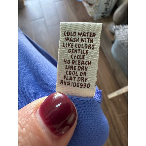 The Tailored Sportsman Womens Long Sleeve Quarter Zip Pullover Top Blue L - Picture 7 of 7